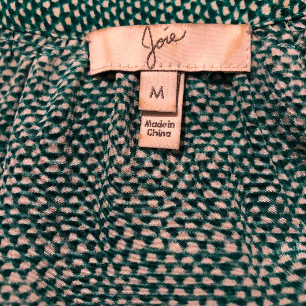 SOLD Joie 3/4 sleeve silk peasant style blouse - Picture 5 of 5